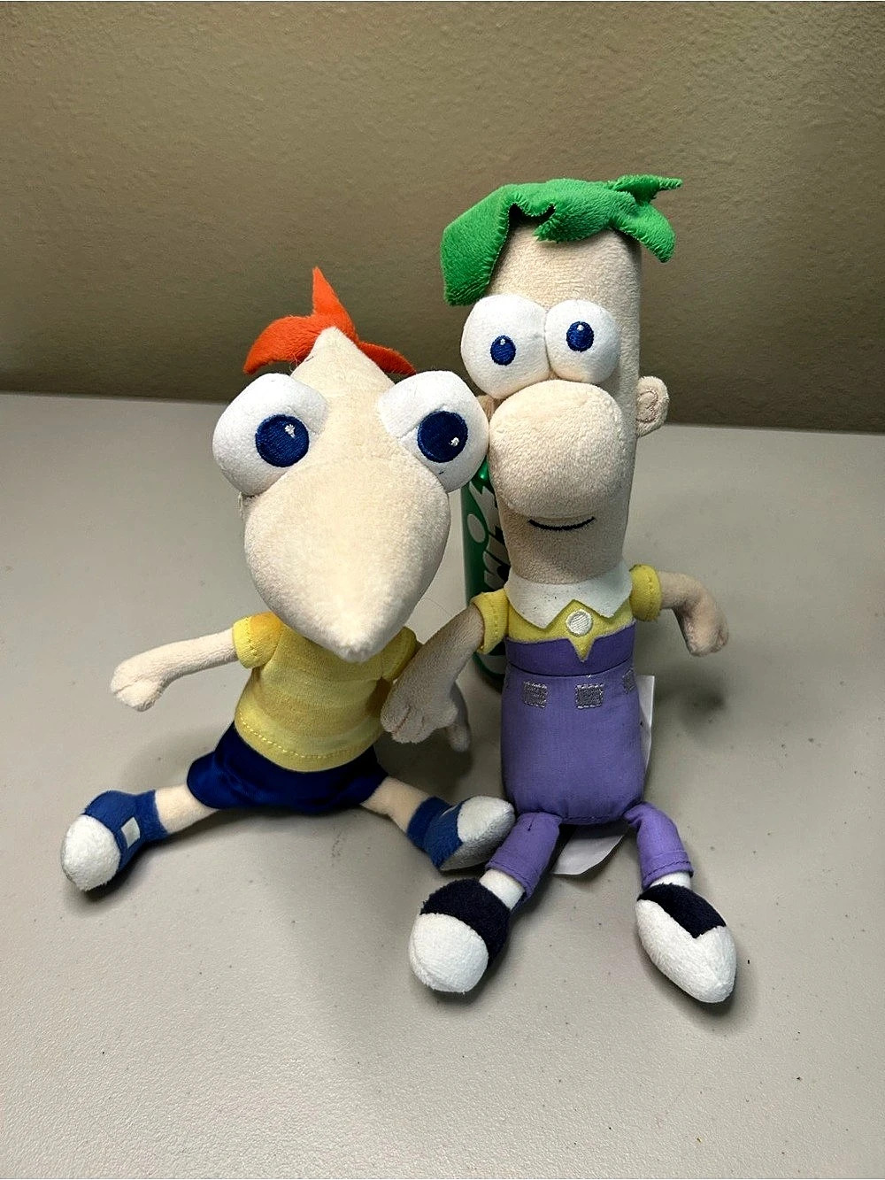 Disney Phineas and Ferb Plush Set Purple & Yellow
